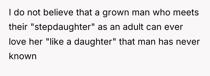 I do not believe that a grown man who meets...