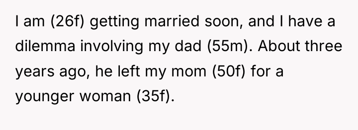 I am (26f) getting married soon, and I have a...