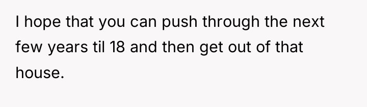 I hope that you can push through the next few...