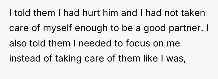 I told them I had hurt him and I had...
