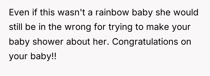 Even if this wasn't a rainbow baby she would still...