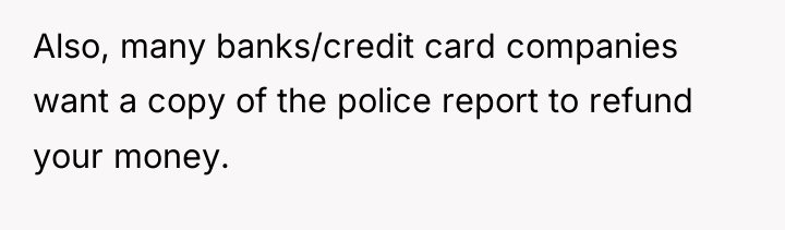 Also, many banks/credit card companies want a copy of the...