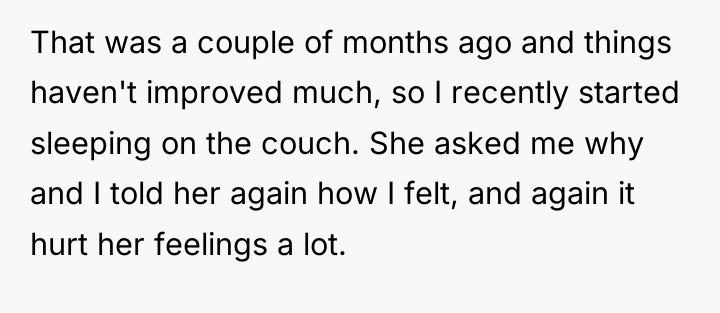 That was a couple of months ago and things haven't...