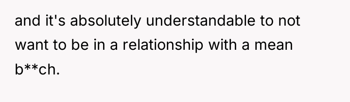 and it's absolutely understandable to not want to be in...