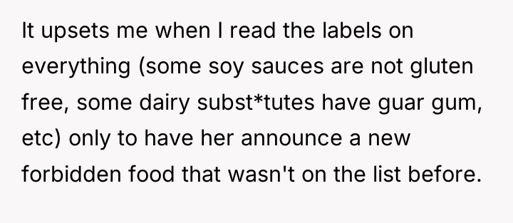 It upsets me when I read the labels on everything...