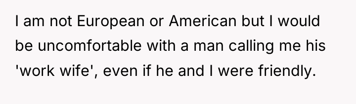 I am not European or American but I would be...