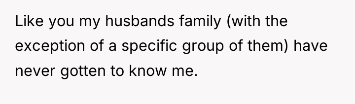 Like you my husbands family (with the exception of a...