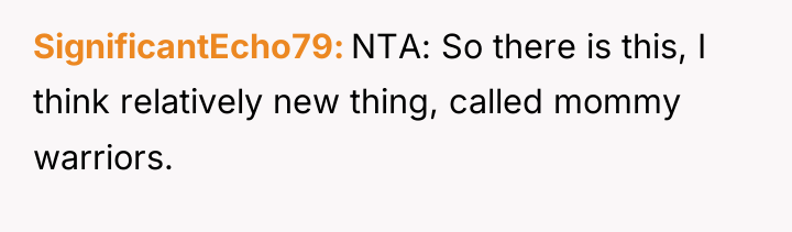 SignificantEcho79 NTA: So there is this, I think relatively new...