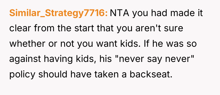 Similar_Strategy7716 NTA you had made it clear from the start...