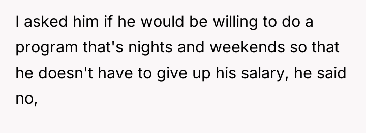 I asked him if he would be willing to do...