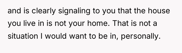 and is clearly signaling to you that the house you...
