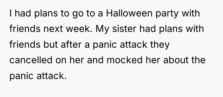 I had plans to go to a Halloween party with...