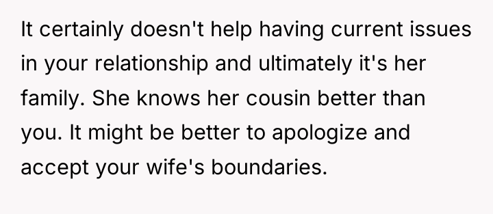 It certainly doesn't help having current issues in your relationship...