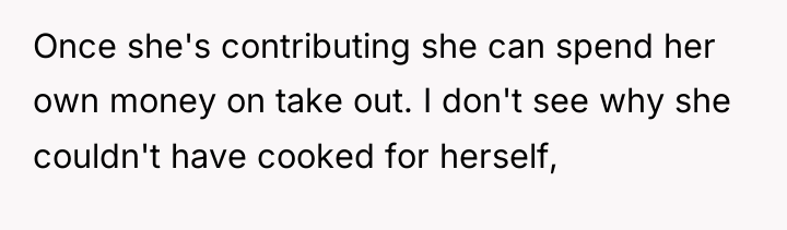 Once she's contributing she can spend her own money on...