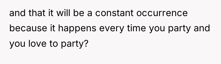 and that it will be a constant occurrence because it...