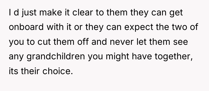 I d just make it clear to them they can...