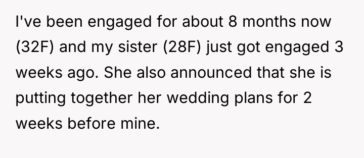 I've been engaged for about 8 months now (32F) and...