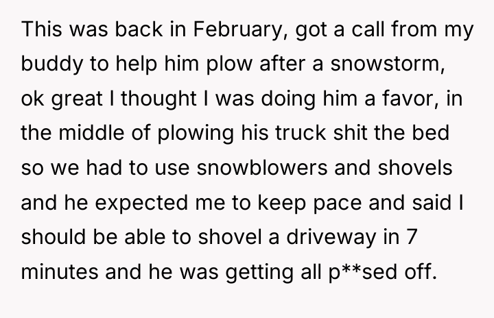 This was back in February, got a call from my...