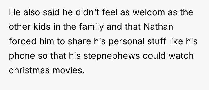 He also said he didn't feel as welcom as the...