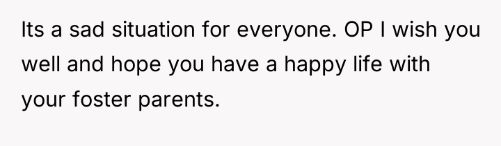 Its a sad situation for everyone. OP I wish you...