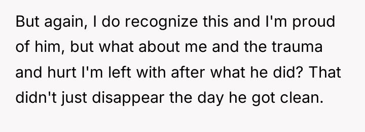 But again, I do recognize this and I'm proud of...