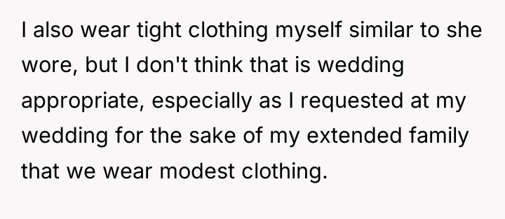 I also wear tight clothing myself similar to she wore,...