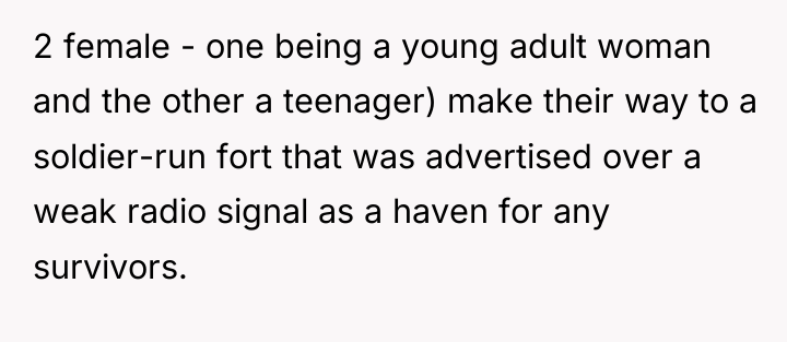 2 female - one being a young adult woman and...