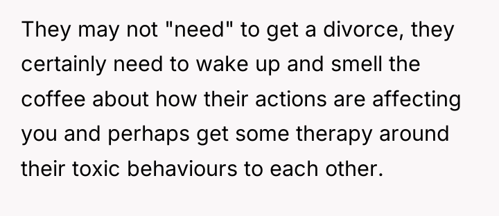 They may not "need" to get a divorce, they certainly...