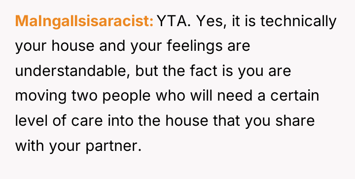 MaIngallsisaracist YTA. Yes, it is technically your house and your...