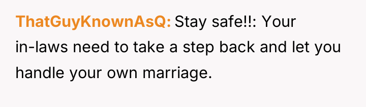 ThatGuyKnownAsQ Stay safe!!: Your in-laws need to take a step...
