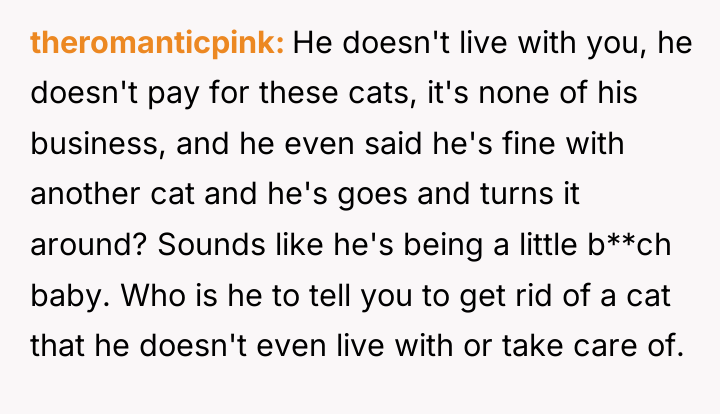 theromanticpink He doesn't live with you, he doesn't pay for...