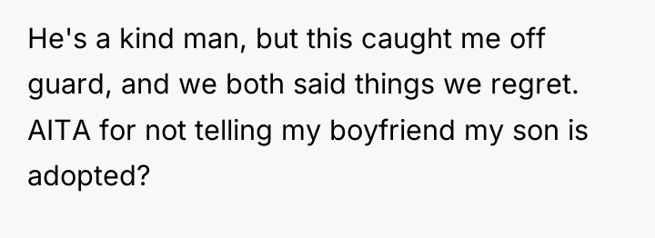 He's a kind man, but this caught me off guard,...