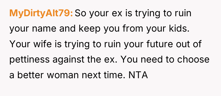 MyDirtyAlt79 So your ex is trying to ruin your name...