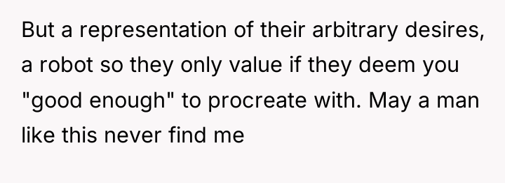 But a representation of their arbitrary desires, a robot so...