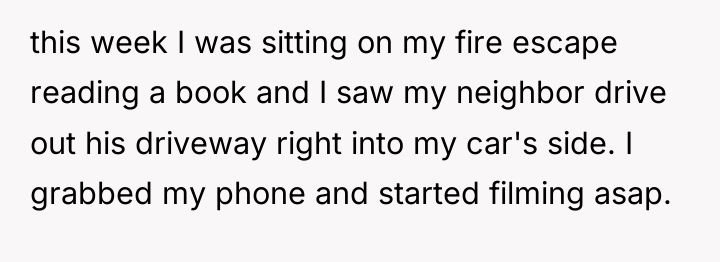this week I was sitting on my fire escape reading...