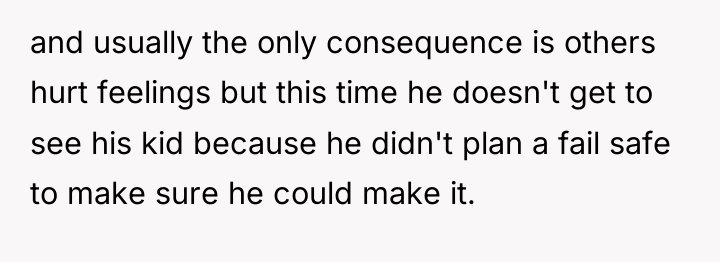 and usually the only consequence is others hurt feelings but...