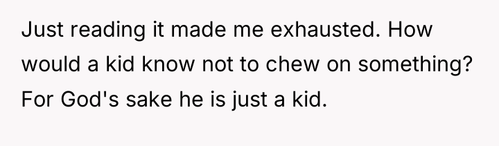 Just reading it made me exhausted. How would a kid...