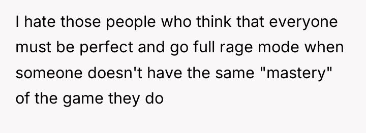 I hate those people who think that everyone must be...