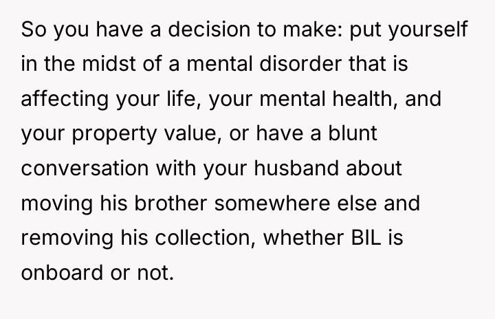 So you have a decision to make: put yourself in...