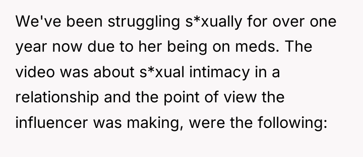 We've been struggling s*xually for over one year now due...