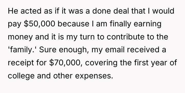 He acted as if it was a done deal that...