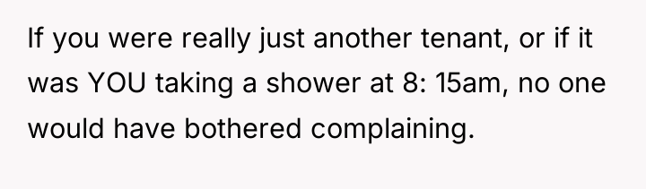 If you were really just another tenant, or if it...