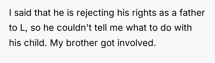 I said that he is rejecting his rights as a...