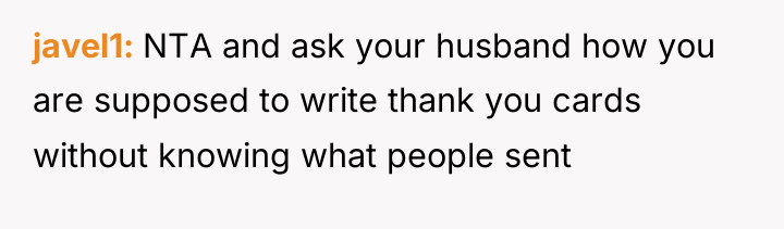 javel1 NTA and ask your husband how you are supposed...