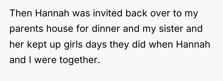 Then Hannah was invited back over to my parents house...