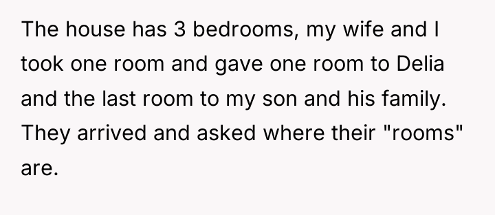 The house has 3 bedrooms, my wife and I took...