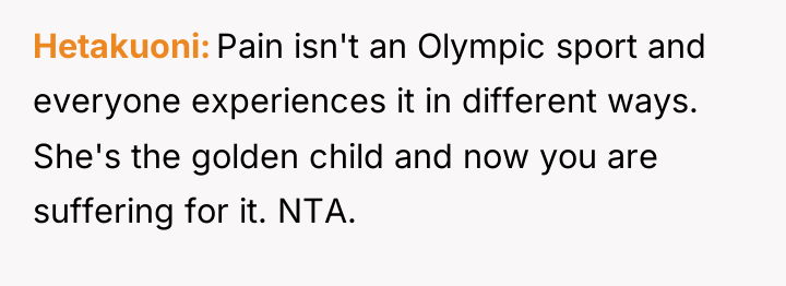 Hetakuoni Pain isn't an Olympic sport and everyone experiences it...