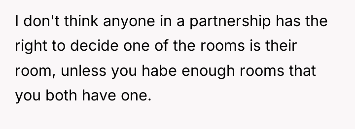 I don't think anyone in a partnership has the right...