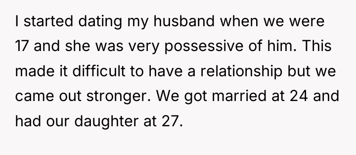 I started dating my husband when we were 17 and...