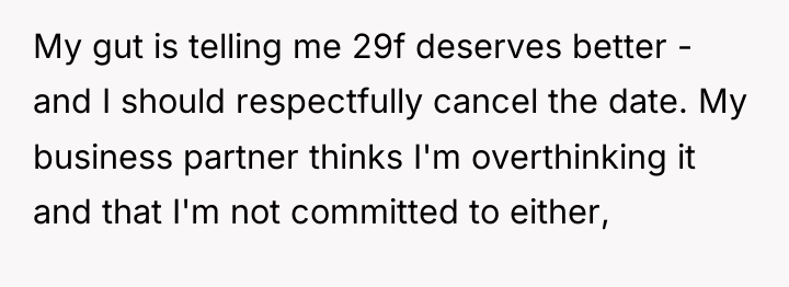 My gut is telling me 29f deserves better - and...